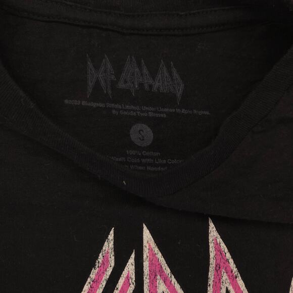 Def Leppard Band Graphic Crew Neck T Shirt Adult Mens Size Small S Black - Picture 3 of 9
